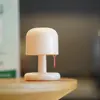 Claeted Mini Desktop Sunset Night Lamp Creative USB Rechargeable Mushroom Style Led table lamp for Coffee Bar Home Decor Bedroom 3