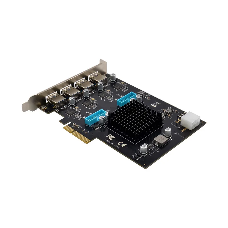 PCIe X4 내장형 8포트 USB3.0 5G 산업용 카메라 캡처 카드 (PC 데스크탑용) 재고 있음