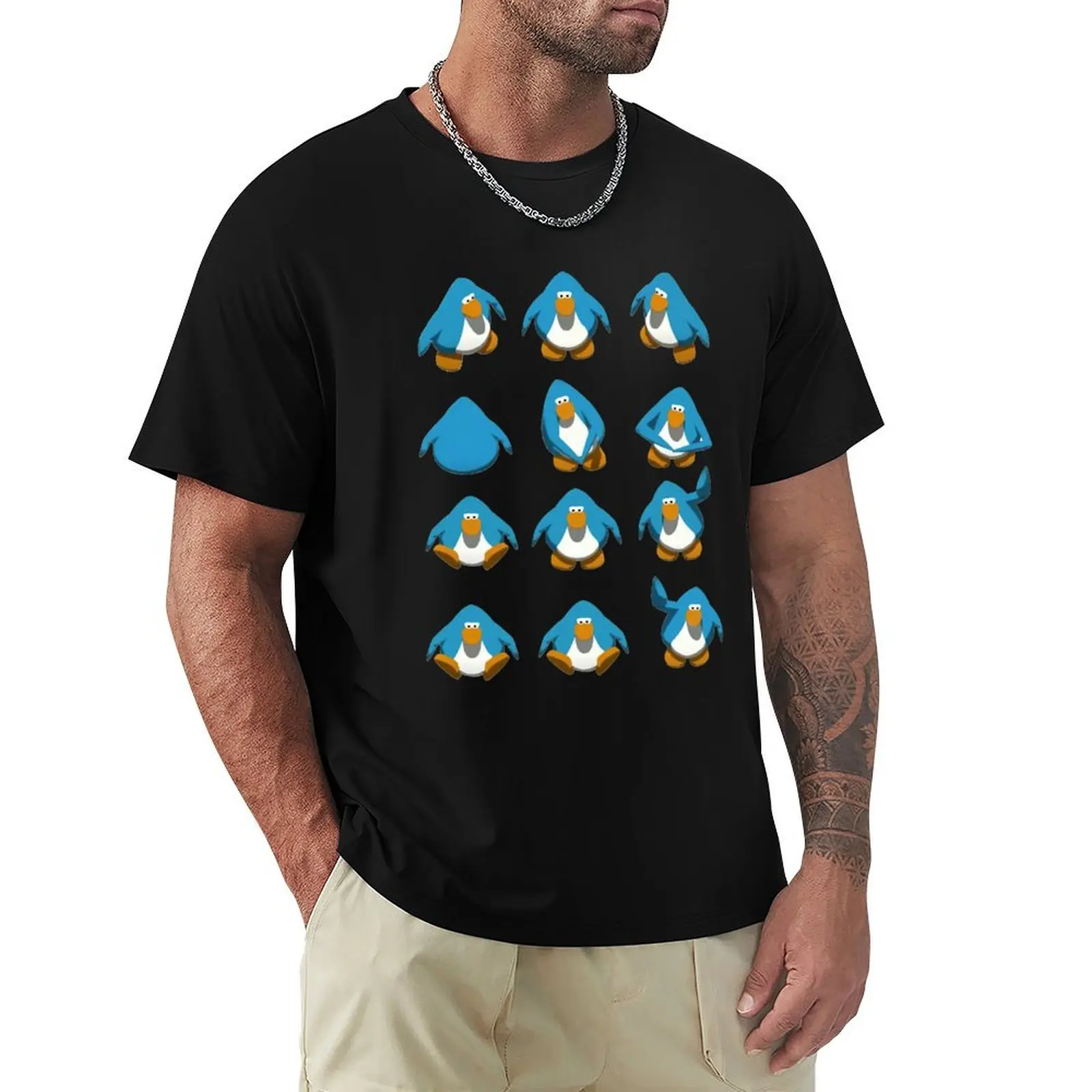 Club Penguin Default Dance T-Shirt blue archive luxury t-shirt