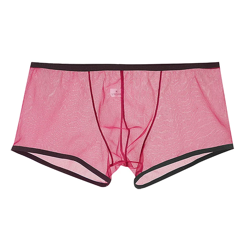 Herren Nylon Boxershorts – Transparente Penishülle, Ultraleicht, Glänzend,  Slimfit, Einheitsgröße Sexy Herrn Unterwäsche