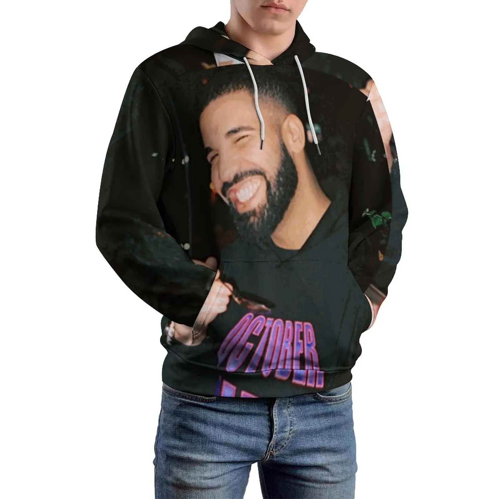 

Drake Being Drake Casual Sicko Casual Hoodies Male So Gassed Up Forever Love Cool Sweatshirts Spring Long Sleeve Loose Hoodie