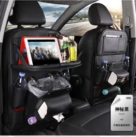 Car Tray Leather Storage Seat,Hanging Bag,Leather Backrest,Seat Back Storage Bag,Car Organizer 2
