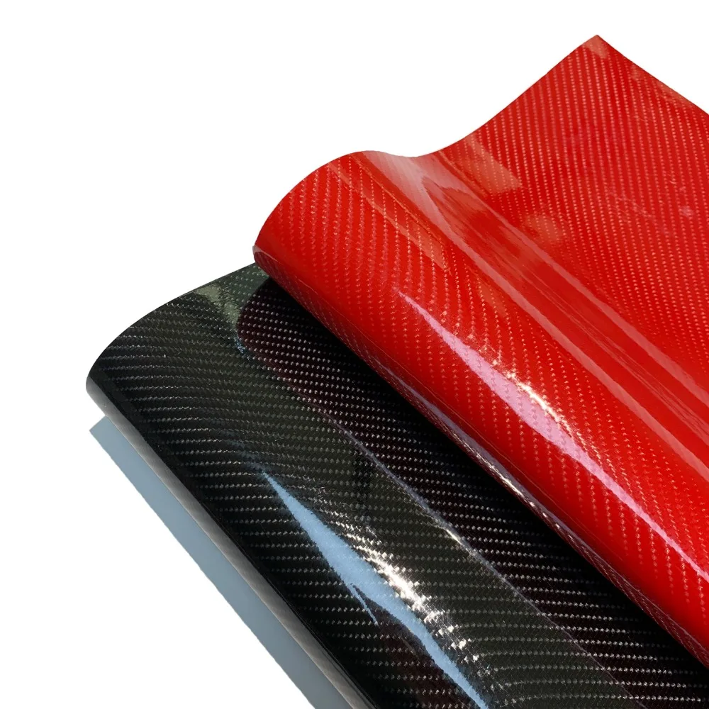 7D Carbon Fiber Car Stickers Self Adhesive Waterproof Vinyl Wrap Film ...