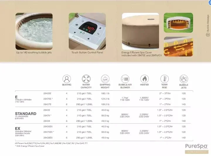 Maldives inflatable bubble spa tubs portable hot SPA
