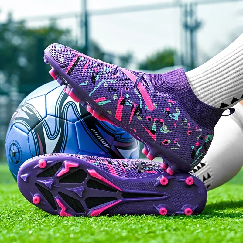 Unisex Professional Outdoor Soccer Cleats - Breathable, Non-Slip Turf & Grass Football Shoes