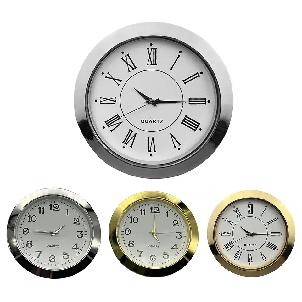 HOMSFOU Kit Inserto Per Orologio Al Quarzo 90 Mm – Quadrante Bianco, Movimento Preciso, Ricambio Per Orologi Da Parete Fai Da Te - 2