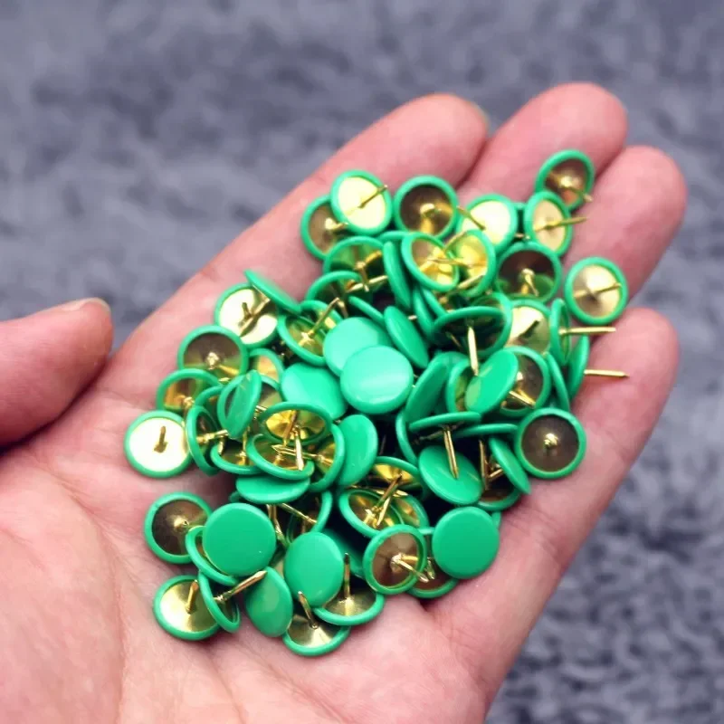 Color Push Pins Decorative Multi Functional Flat Headed Thumbtacks Pin Wall Decoration Thumbtacks Photo Pin Office School 100pcs push pins