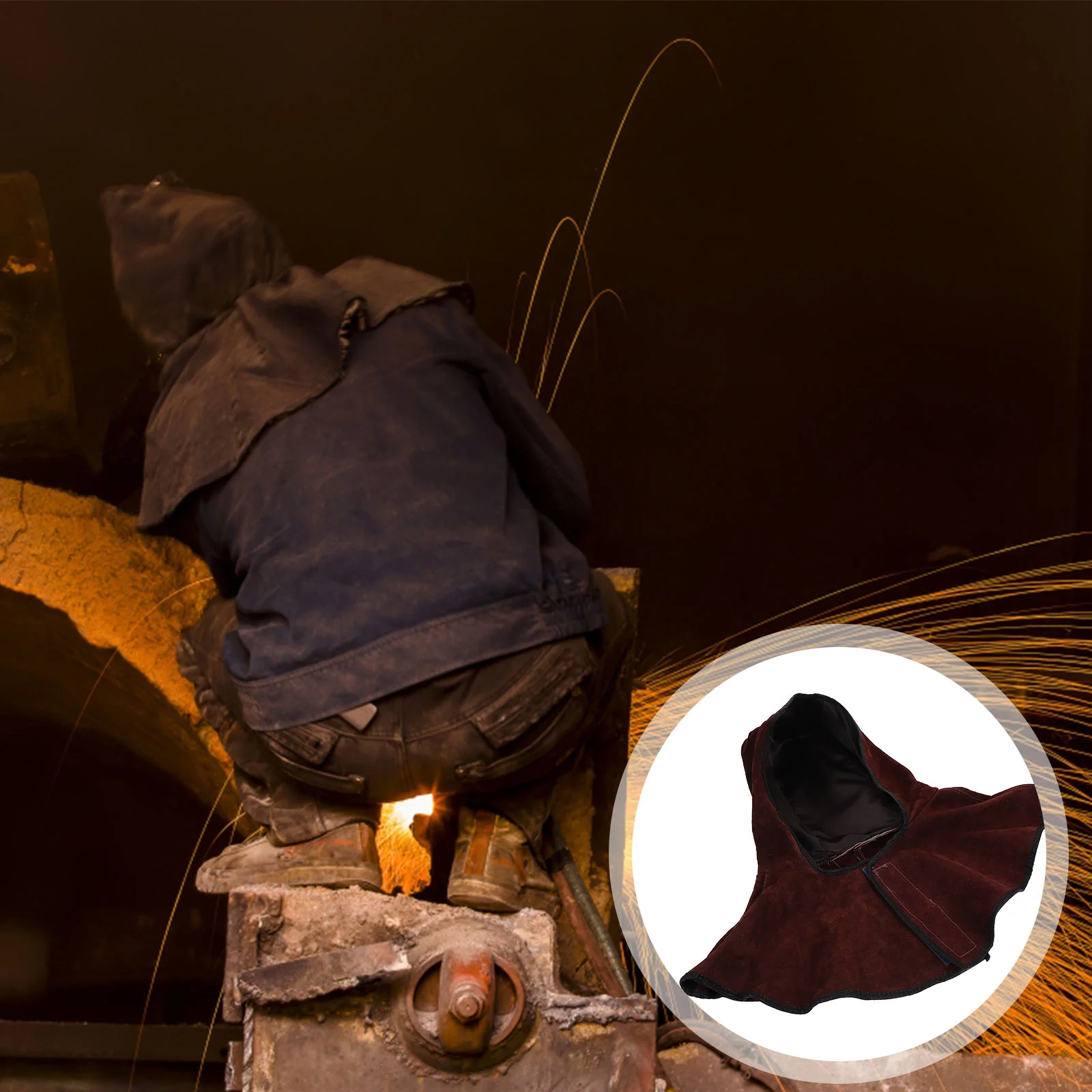 

Welding Flame-retardant Hood Protective Caps Head Protection Hood for Women Men