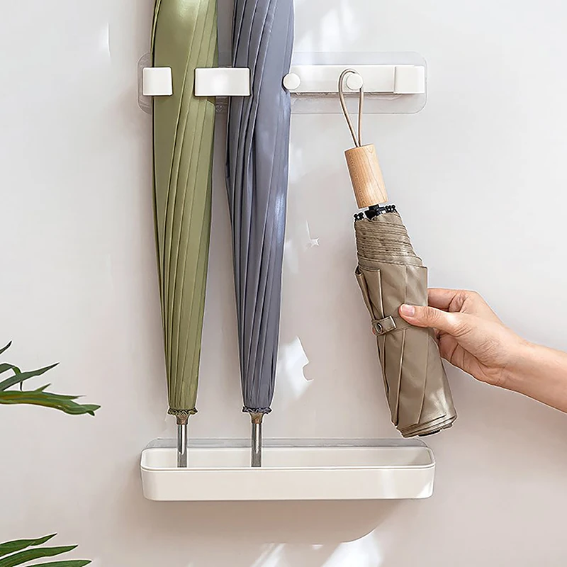 Umbrella Stand Anti-slip Holder Adjustable Height Store Umbrellas Practical Wall-mounted Leaching Shelf