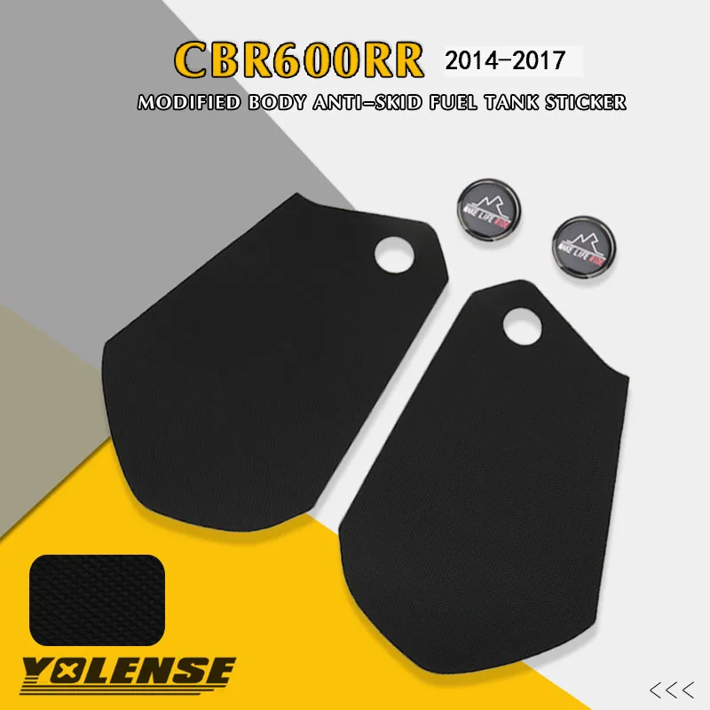 

For HONDA CBR600RR CBR 600RR 2014-2017 2016 Motorcycle Tank Traction Pad Anti Slip Sticker Side Decal Gas Knee Grip Protector