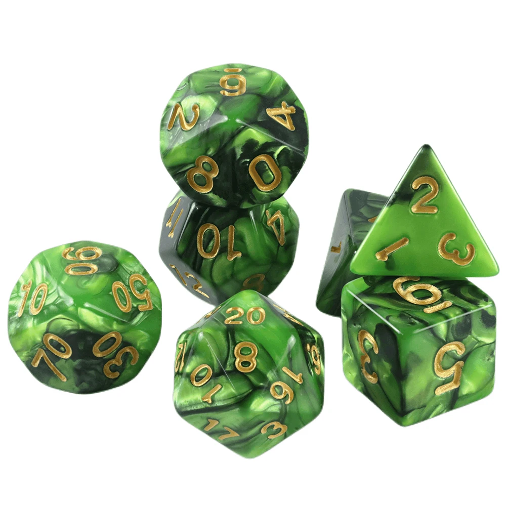7pcs DND Polyhedral Dice Double-color Dice with A Bag for Board Game DND RPG Role Playing Game Accessories Sc65f7fb07676419ab6219ccafe02a0fbY
