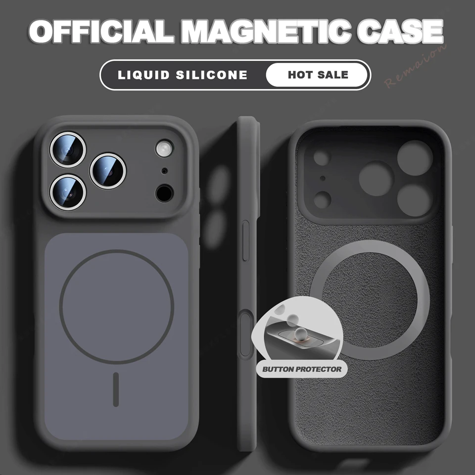 ตัวเลือกสินค้า เคสแม่เหล็กซิลิโคนเหลว iPhone 17/16/15 Pro Max พร้อม Magsafe