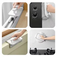 Detachable Window Washing Brush Window Groove Cleaning Tool Sliding Door Track Cleaning Handheld Brush Scraper 1