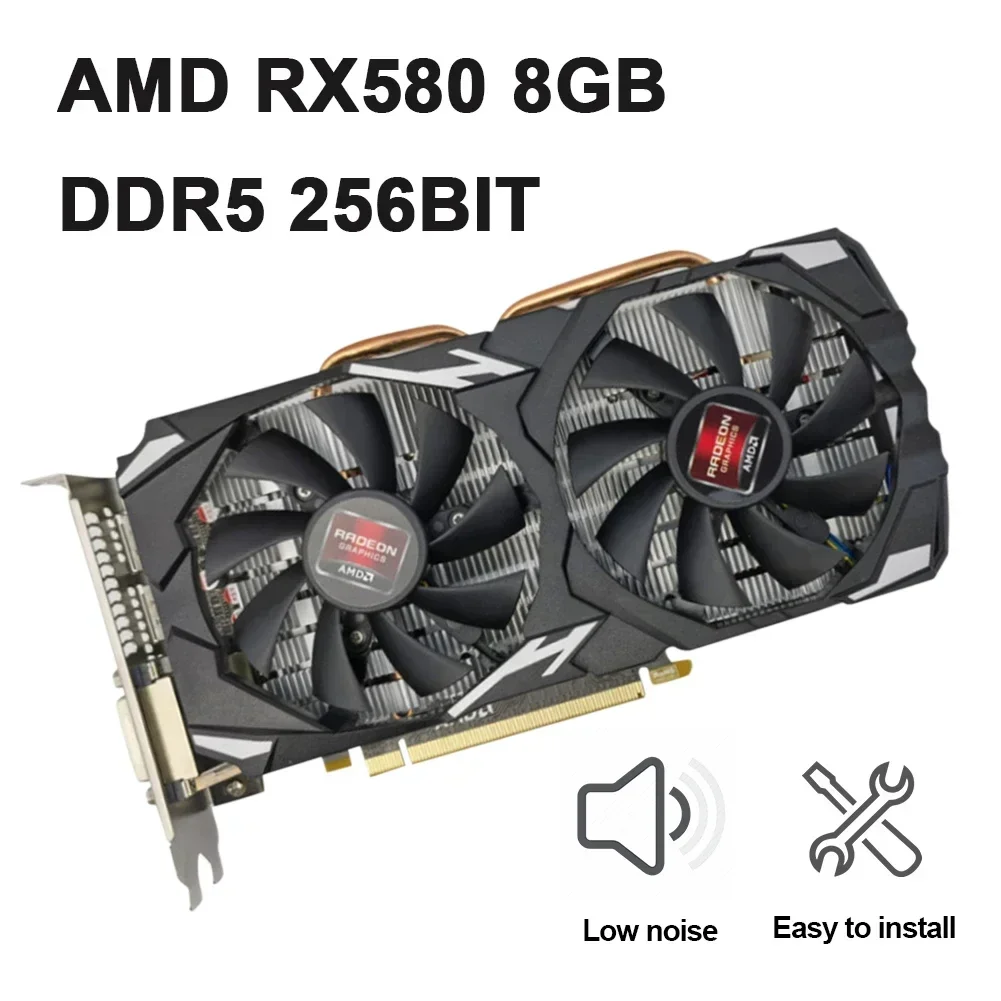 

Видеокарта RX580, 8 ГБ, DDR5, 256 бит