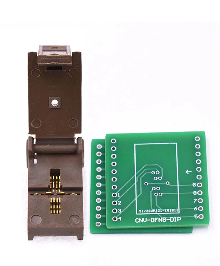 DFN8 burning DFN3X3-8L (0.65) aging test seat IC chip socket adapter DIP with heat sink