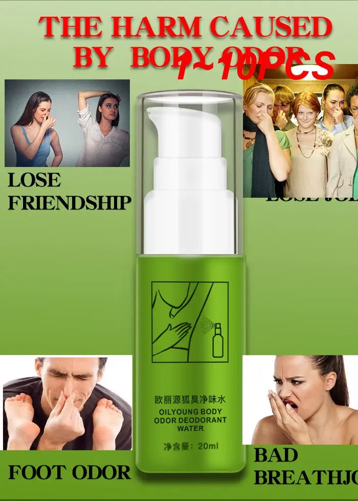 

1~10PCS 20ml Body Odor Sweat Deodor Spray Lasting Body Underarm Feet Sweating Deodorizer Eliminate Bad Smell Antiperspirants