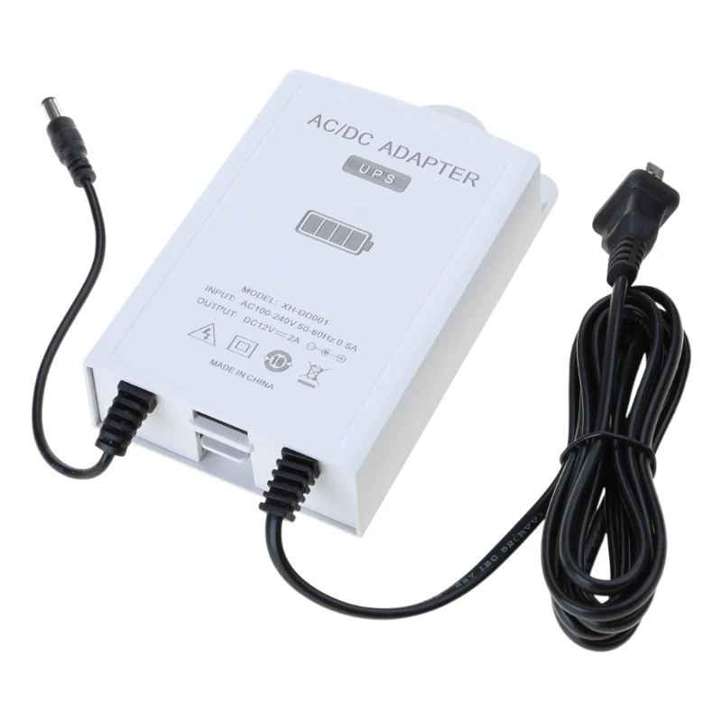 12V-2A Uninterruptible Power Supply for WiFi, Router, Modem, Security Camera Mini UPS Battery Backup Protector