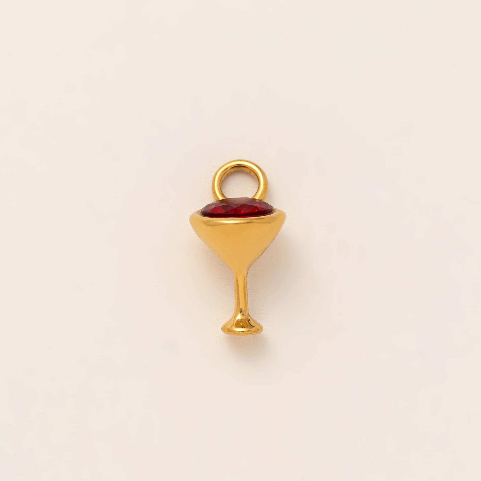 Minimalist Gourmet Style 18K Gold-Plated Pendant - Stainless Steel Jewelry Accessory