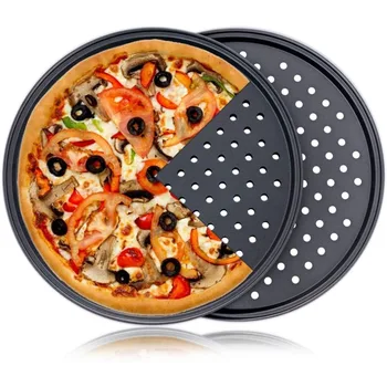 Perforated Non-Stick Pizza Pan (Carbon Steel) 1
