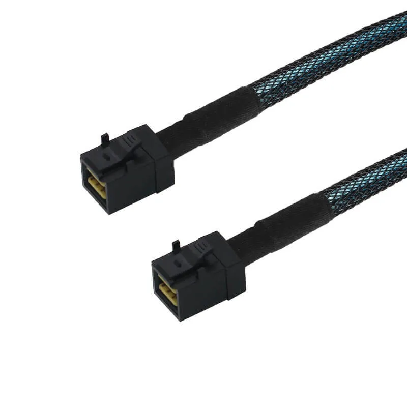2pcs 38cm 65cm 100cm Hd Mini Sas Sff 8643 To 8643 Connector Data Cable 12gb Mini Hd High-speed Cable For Storage Server