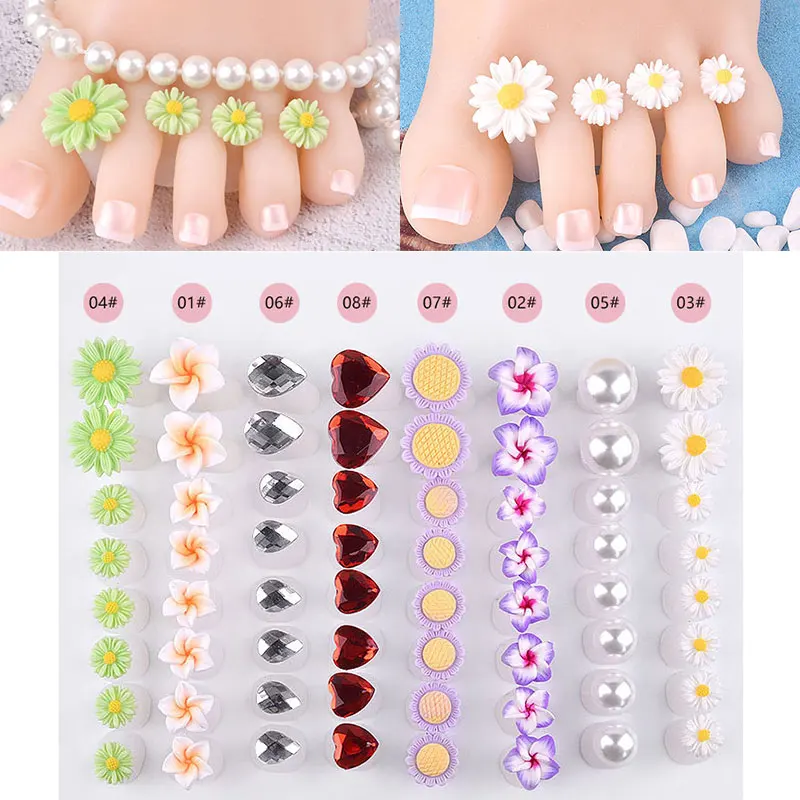 Toe separators Toe spreader Finger toe separator 8 Pcs Soft Silicone Finger Toe Separator Pedicure Separator Tools