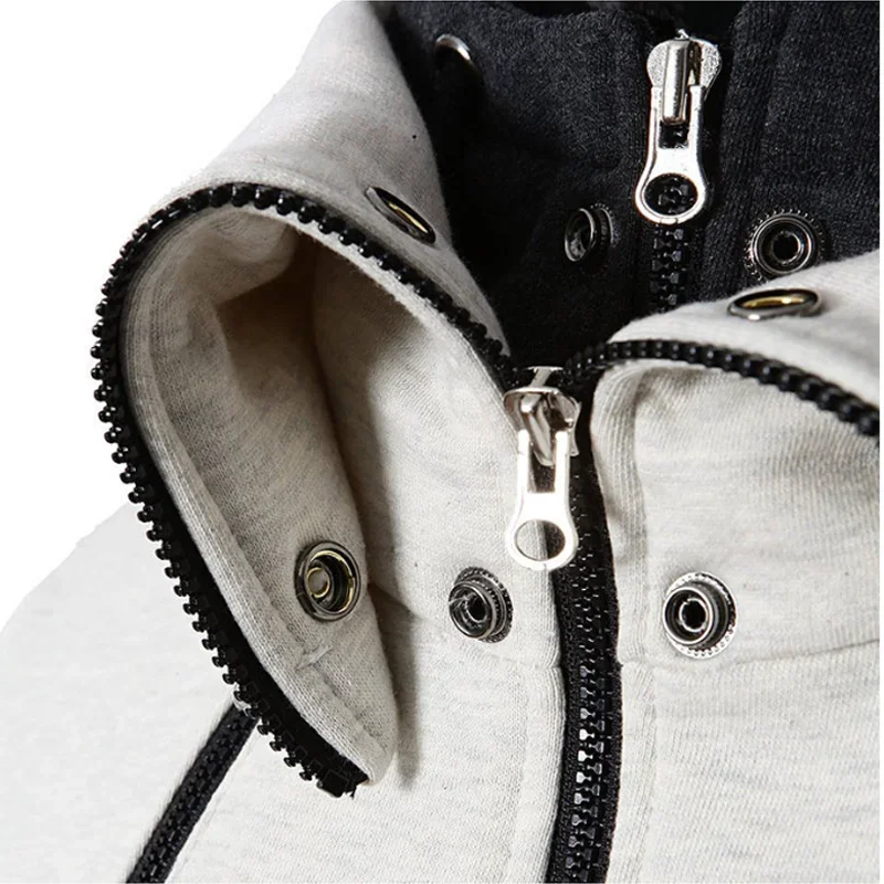 New Print Autumn Winter Men's Tracksuit Suit Man Zipper Jacket +Pants 2 Piece Set Casual Gym Fitness Jogging Sportswear S-4XL