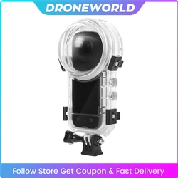 Dive Case For Insta360 X4 50m Waterproof Housing Underwater Protector Invisible 360° Fully Diving Shell Camera Accessories