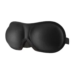 Silk Satin Comfort Sleep Eye Mask for Relaxation and Health (Black)