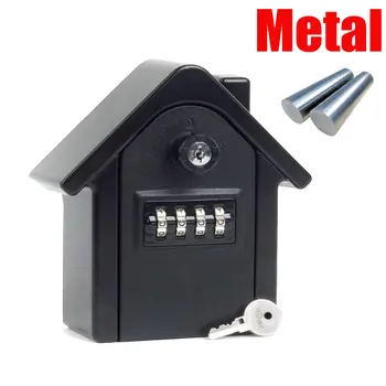 Combination Resettable Code Key Safe Lock Storage Box Outdoor Password Security Waterproof Push Button Case 1