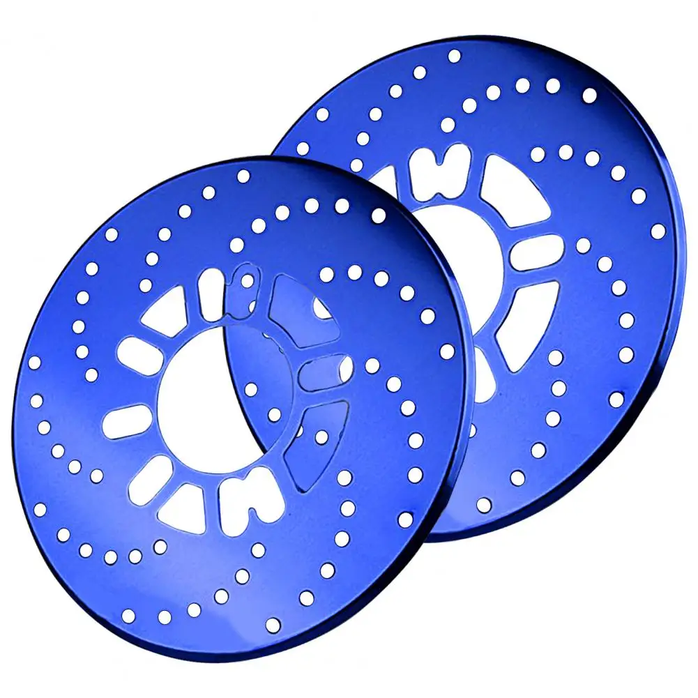 Car Brake Caliper Covers 2Pcs Disc Brake Rotor Hollow-out Decorative Bright-colored Brake Cover Exterior Accessories
