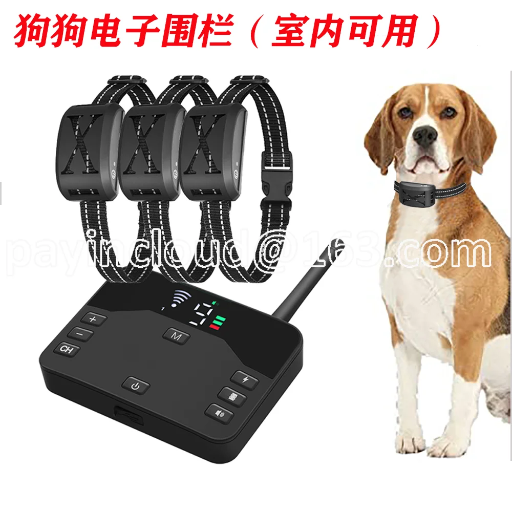 

Dog Wireless Electronic Fence Big Dog Electric Shock Collar Remote Control Intelligent Trainer