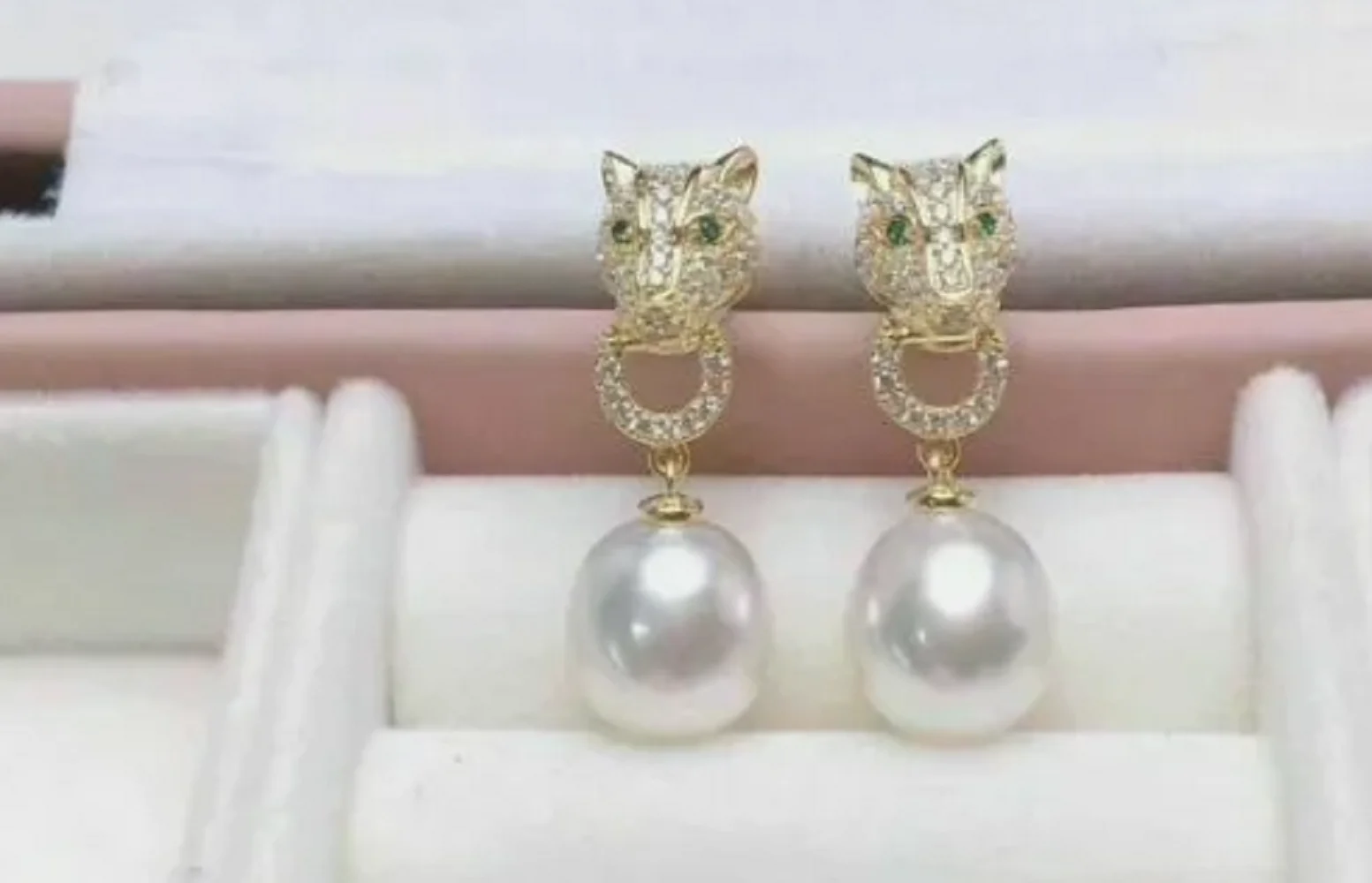 

Gorgeous AAAA 10-11mm SouthSea Round White Pearl Pendant Earrings 925s 9-10mm 11-12mm 12-13mm