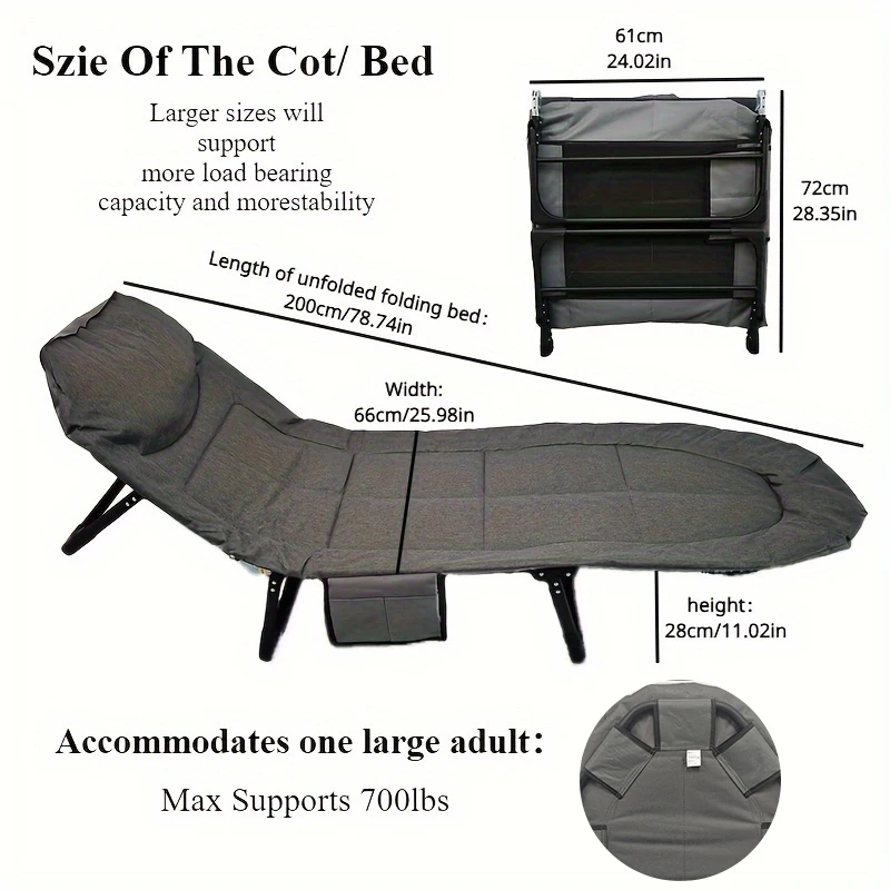 1pc Camping Cots for Adults 4