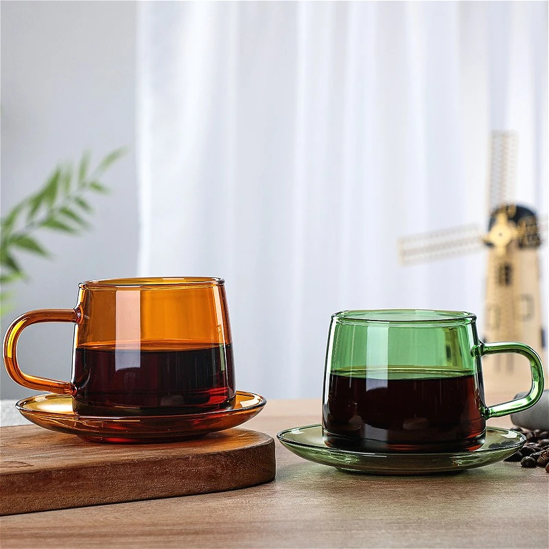 Colored Glass Coffee Mug 5