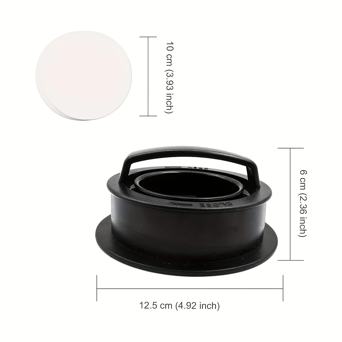 Non Stick Stuffer Hamburger Press Patty Maker Burger Mold Maker Patty Molds 1set with 50 Pcs Wax Hamburger Paper