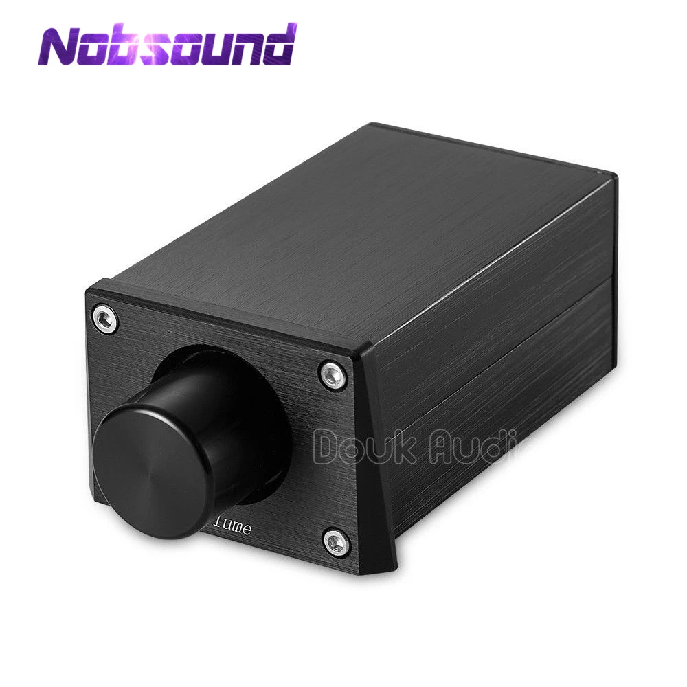 Mini Amplifier Nobsound High Precision Passive Preamp Volume Controller HiFi Pre-Amplifiers Match Power Amplifiers Or Active Speakers signal amplifier