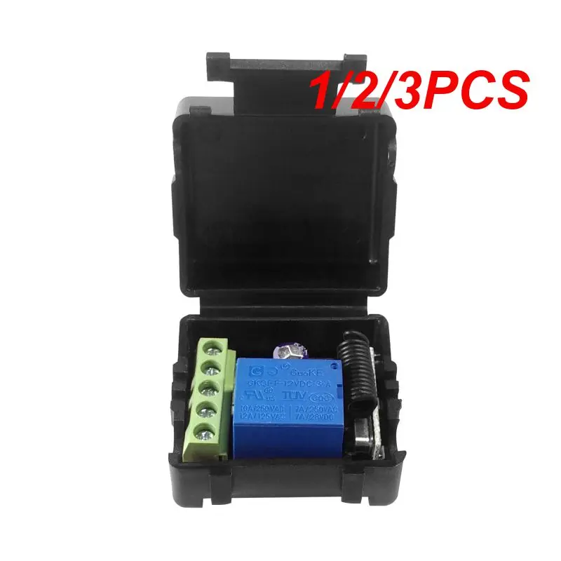 1/2/3 Pz Mhz Rf Telecomando Dc 12V 24V 10A 1Ch Ricevitore Relè Per Garage Universale/Porta/Luce/Led/Fanner/Motore/Segnale