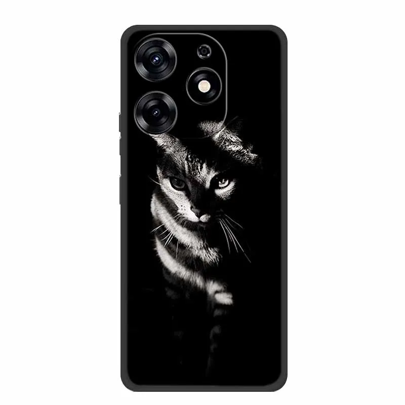 Black Silicone Soft Back Cover Case
