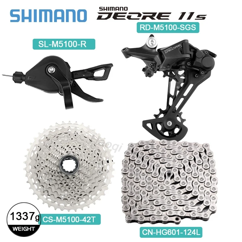 Shimano Deore M5100 Groupset CS-M5100 42T 51T K7 11Speed SL Shift