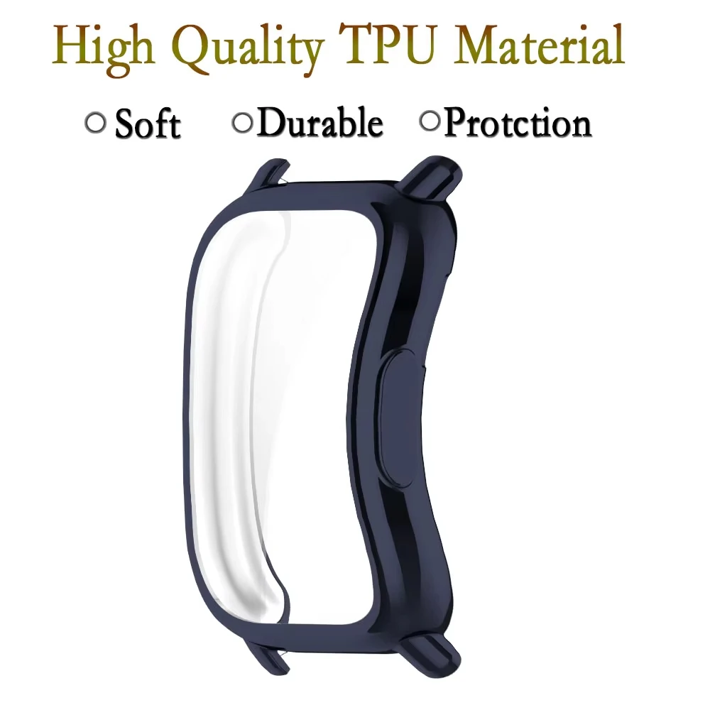 Full Cover Screen Protector Soft TPU Shell Bumper Case - Smartwatch Accessory