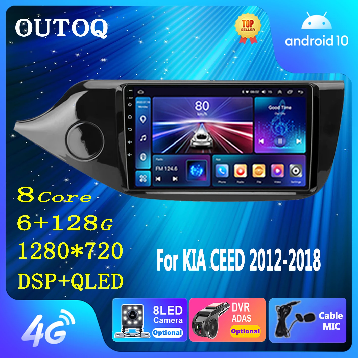 AndroidCarRadioCarplayforKIACeedCEEDJD20122018Multimedia