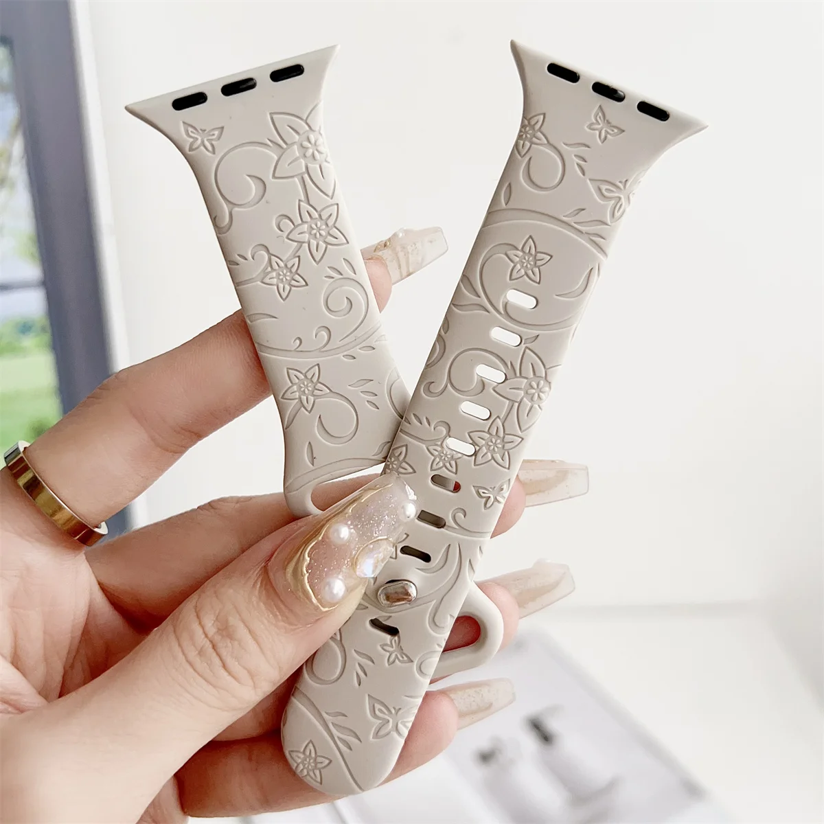 Watch Band For iWatch 42/44/45/49mm 38/40/41mm Silicone Fashion Watch Strap for Watch Series Ultra2 Se 9/8/7/6/5/4/3/2/1_voghion.com
