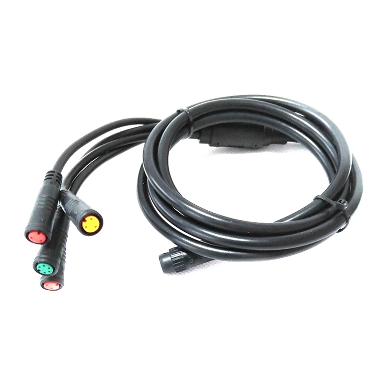 

Quality E-Bike 1T4 E-Bike Extension Cord Cable Waterproof Connector For Electric Bicycle Brake Display Throttle Cycling Part.