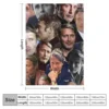 mads mikkelsen photo collage Throw Blanket Single Blanket Designer Blankets 2