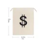 Linen Candy Gift Bag Creative Dollar Printing New Year Christmas Tree Decorative Hanging Money Bags Drawstring Coin Bags 2