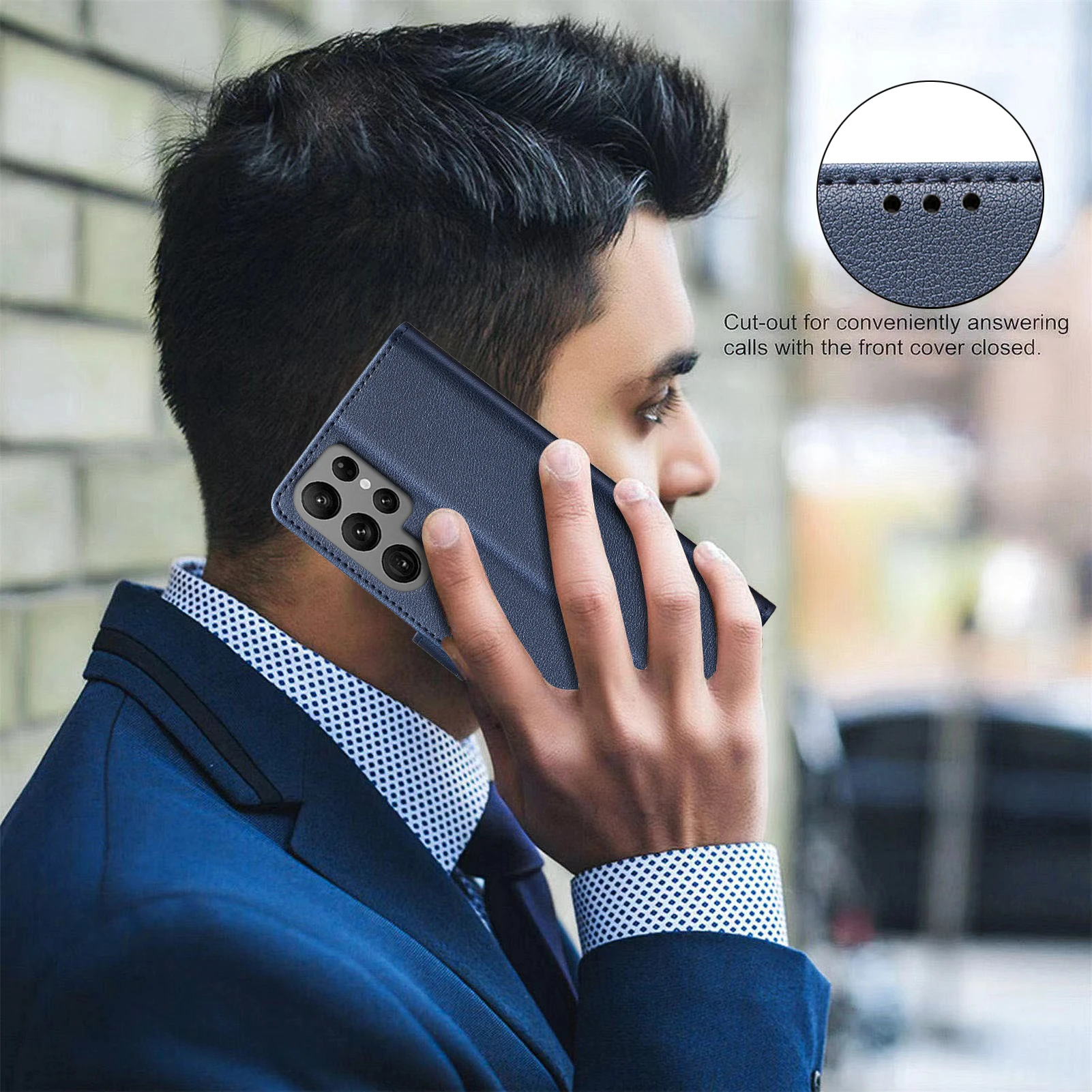 Kartvizitler Solt Cüzdan Flip Litchi Deri Kılıf Samsung Galaxy S24 Ultra S23 Plus S22 S21 A55 A15 A25 A35 RFID Çanta Kılıfı_voghion.com
