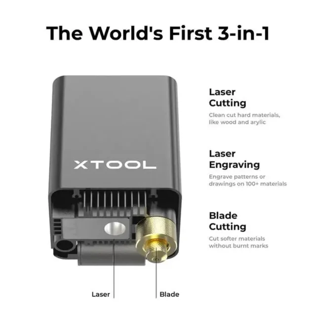 Refurbished] xTool M1 Smart Laser Engraver and Vinyl Cutter 