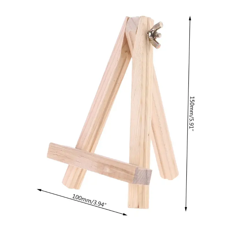 Small Wooden Easel A-shaped Photo Frame Stand Tabletop Canvas Holder Stand Artworks Photos Paintings Crafts Available