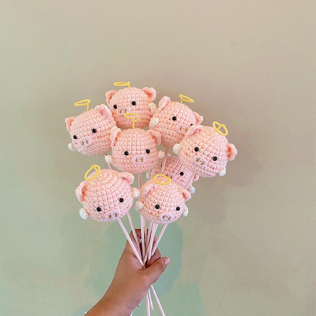 

Cute Woolly Piglet Bouquet for Gifts