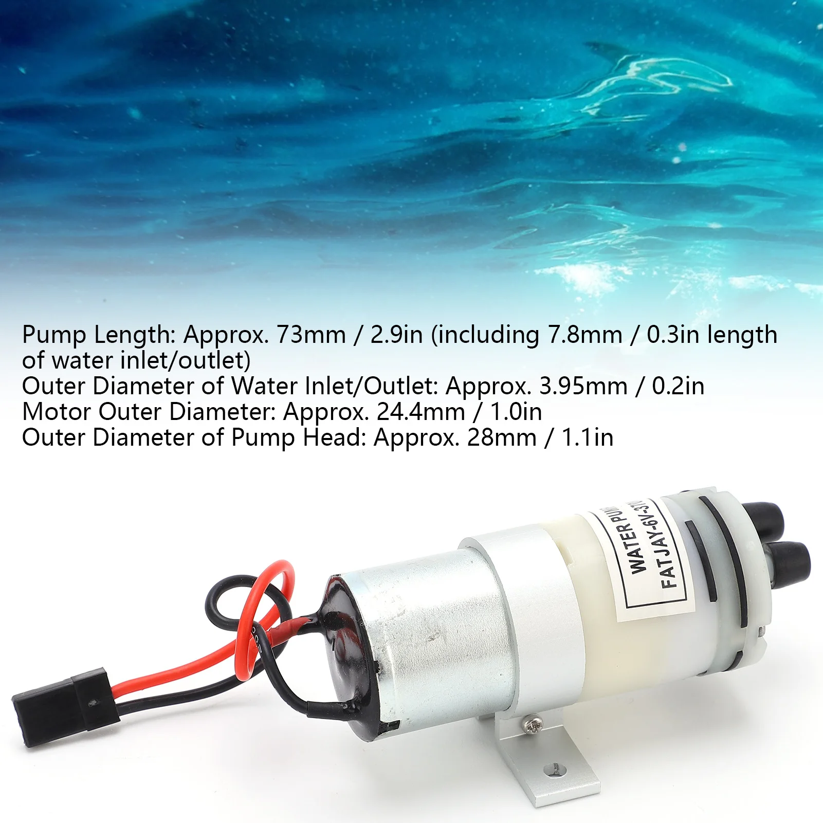 Pompe à eau RC 370 3-6V refroidissement bateau avec interrupteur